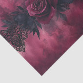 ダークロマンス：ゴシックバラとレースデザイン 薄葉紙 (詳細)