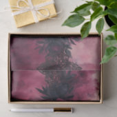 ダークロマンス：ゴシックバラとレースデザイン 薄葉紙 (ギフト)