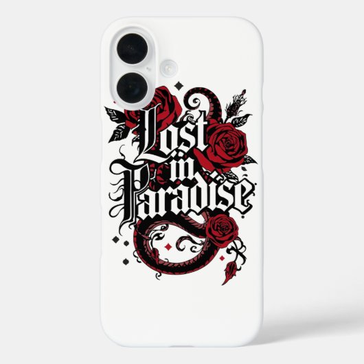 ダークロマンス タトゥースタイル 引用 Case-Mate iPhoneケース (裏面)