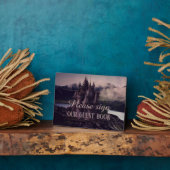 ダークロマンチックなゴシック様式の城ゲストブック フォトプラーク (側面)