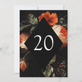 ダークロマンチックフローラバラオランダテーブル番号 (裏面)