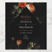 ダークロマンチックフローラバラオランダ ワインラベル (シングルラベル)