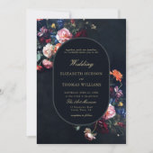 ダークロマンチック童話ムーディフローラ結婚フレーム 招待状 (正面)