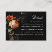 ダークロマンチック絵を描フローラオランダマスターズ詳細 名刺 (正面)