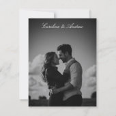 ダークロマンティックエレガントマガジンフォト セーブザデート (裏面)