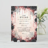 ダークロマンティック ゴシック ハロウィン バッシュ 招待状 (スタンド正面)