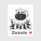 ダークロードコーヒー、コーヒーを崇拝 シール (シート)