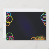 ダークローラのグロースケートで滑る誕生日招待状 招待状 (裏面)