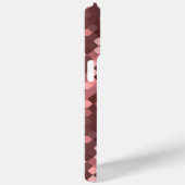 ダークワインレッドマウブトープ赤面ピンクピクセルアート Case-Mate iPhoneケース (裏面 / 右)