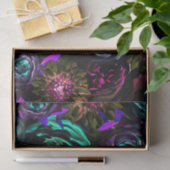 ダークワンダーランドはっきりしたグラマーフローラ花パーティー 薄葉紙 (ギフト)