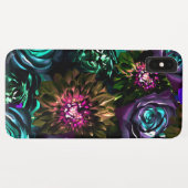 ダークワンダーランドはっきりしたグラマーフローラ花 Case-Mate iPhoneケース (裏面(横))