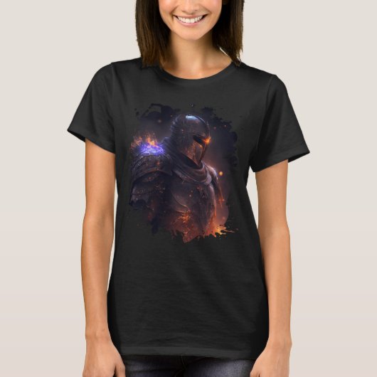 ダークワールドに無敵の炎の騎士 Tシャツ (正面)