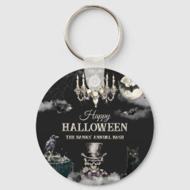 ダークヴィンテージゴシック スカル 年次ハロウィンパーティー キーホルダー