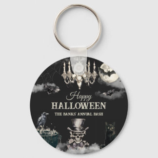 ダークヴィンテージゴシック スカル 年次ハロウィンパーティー キーホルダー