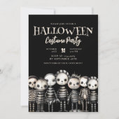 ダークヴィンテージゴティックブードゥーハローウィンパーティ 招待状 (正面)