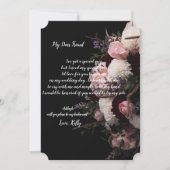 ダークヴィンテージフローラーは私のbridesmaid招待状 招待状 (正面)