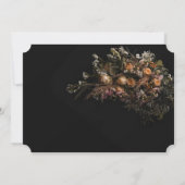 ダークヴィンテージフローラーは私のbridesmaid招待状 招待状 (裏面)