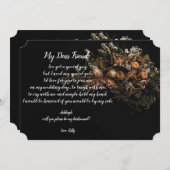 ダークヴィンテージフローラーは私のbridesmaid招待状 招待状 (正面/裏面)