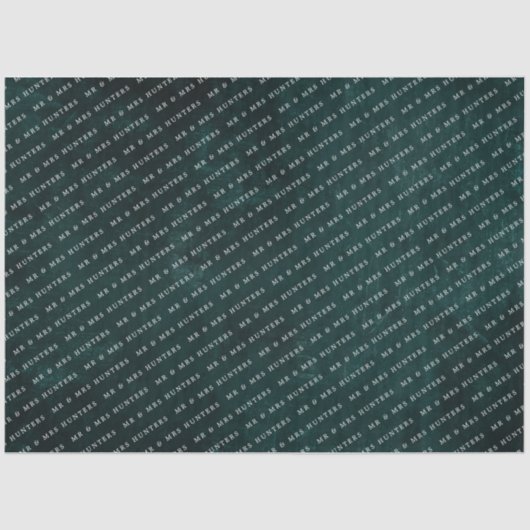 ダークヴィンテージリースエメラルドグリーン  薄葉紙 (正面)