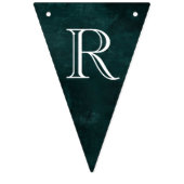 ダークヴィンテージリースバンティングフラッグスエメラルド バンティングフラッグ (第3の旗)