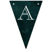 ダークヴィンテージリースバンティングフラッグスエメラルド バンティングフラッグ (第2の旗)