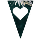 ダークヴィンテージリースバンティングフラッグスエメラルド バンティングフラッグ (第1の旗)