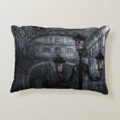 ダークヴェネツィアレインブリッジのため息の夜 アクセントクッション (裏面)