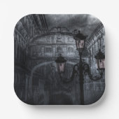 ダークヴェネツィアレインブリッジのため息の夜 ペーパープレート (正面)