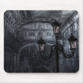 ダークヴェネツィアレインブリッジのため息の夜 マウスパッド (正面)