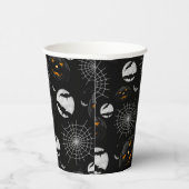 ダーク不気味ハロウィーンパターン 紙コップ (右)