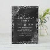 ダーク不気味フローラジュエルハローウィンパーティ 招待状 (スタンド正面)