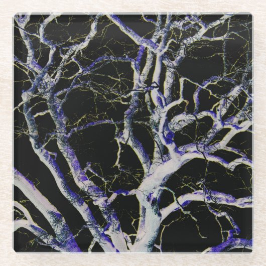 ダーク側5色 ガラスコースター (正面)