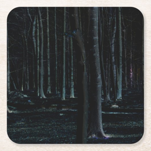 ダーク側6色 スクエアペーパーコースター (正面)