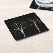 ダーク側9色 スクエアペーパーコースター (アングル)