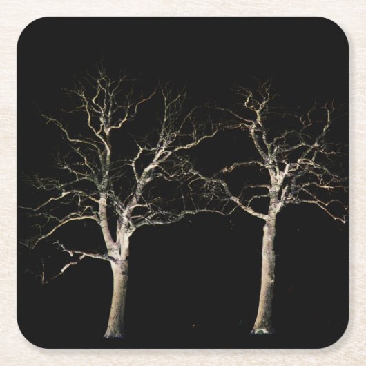 ダーク側9色 スクエアペーパーコースター (正面)