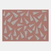 ダーク千鳥格子のチョコレートさくらんぼパイとキャラメル ラッピングペーパーシート (正面2)