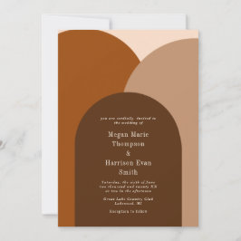 ダーク単アーチ結婚式招待状 招待状