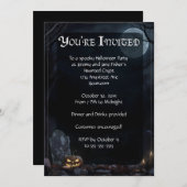 ダーク墓地ハローウィンパーティ 招待状 (正面/裏面)