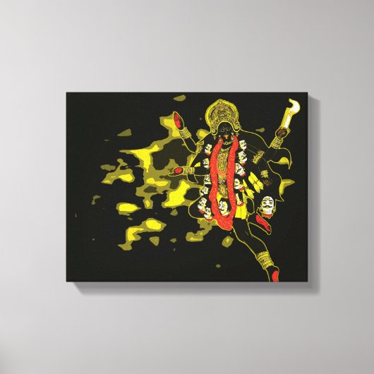 ダーク女神カリ キャンバスプリント (正面)