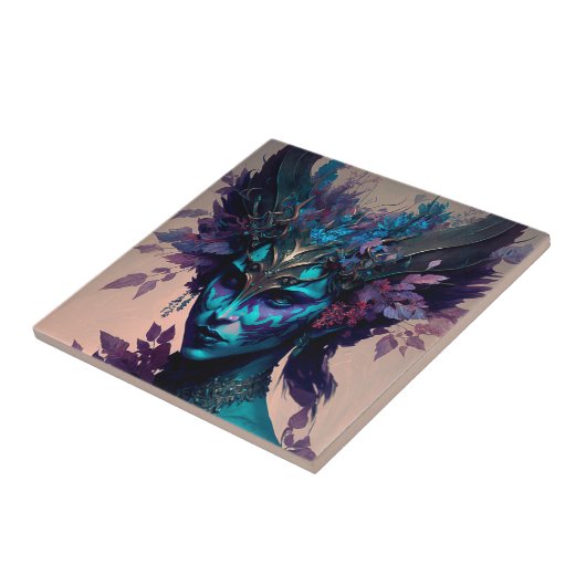 ダーク小妖精や小人ファンタジーアート タイル (側面)