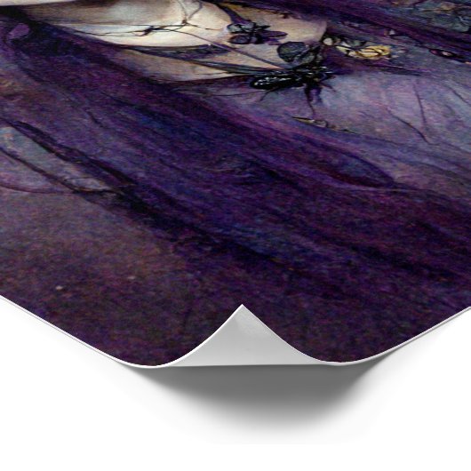 ダーク小妖精や小人3ゴシックゴシックファンタジーアートポスター ポスター (角)