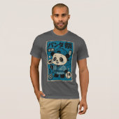 ダーク後のパンダ Tシャツ (正面フル)