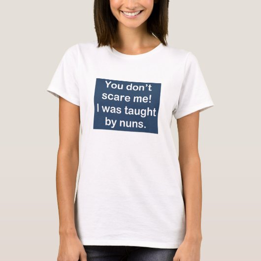 ダーク教えブ・ブルーの修道女によって Tシャツ (正面)