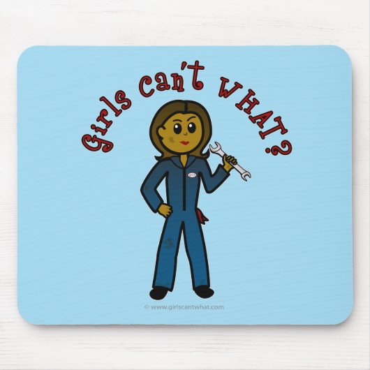 ダーク整備士ガール マウスパッド (正面)