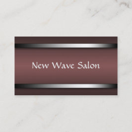 ダーク洗練されたブルゴーニュアポイントメントカード 予約カード