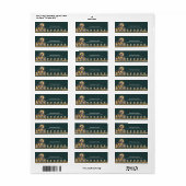 ダーク石板グ素朴レーファームをテーマにした差出人住所 ラベル (フルシート)