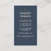 ダーク石板ブルードクタースケルトン整形外科 名刺 (裏面)