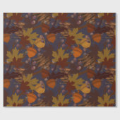 ダーク紅葉ドングルスブランチ ラッピングペーパー (フラット)