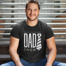 ダーク素晴らしで最もパパの父の日のネクタイ Tシャツ