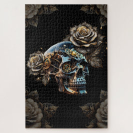 ダーク素晴らしスチームパンクスカル ジグソーパズル